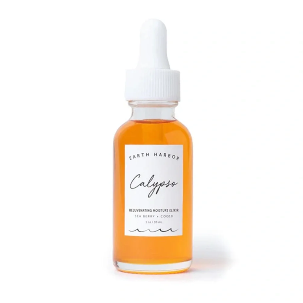 EARTH HARBOR Calypso Rejuvenating Moisture Elixir 1oz NIB $44 CLEAN BEAUTY